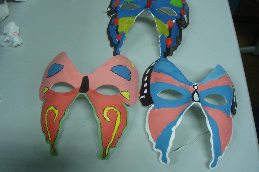 蝴蝶面具创意绘制